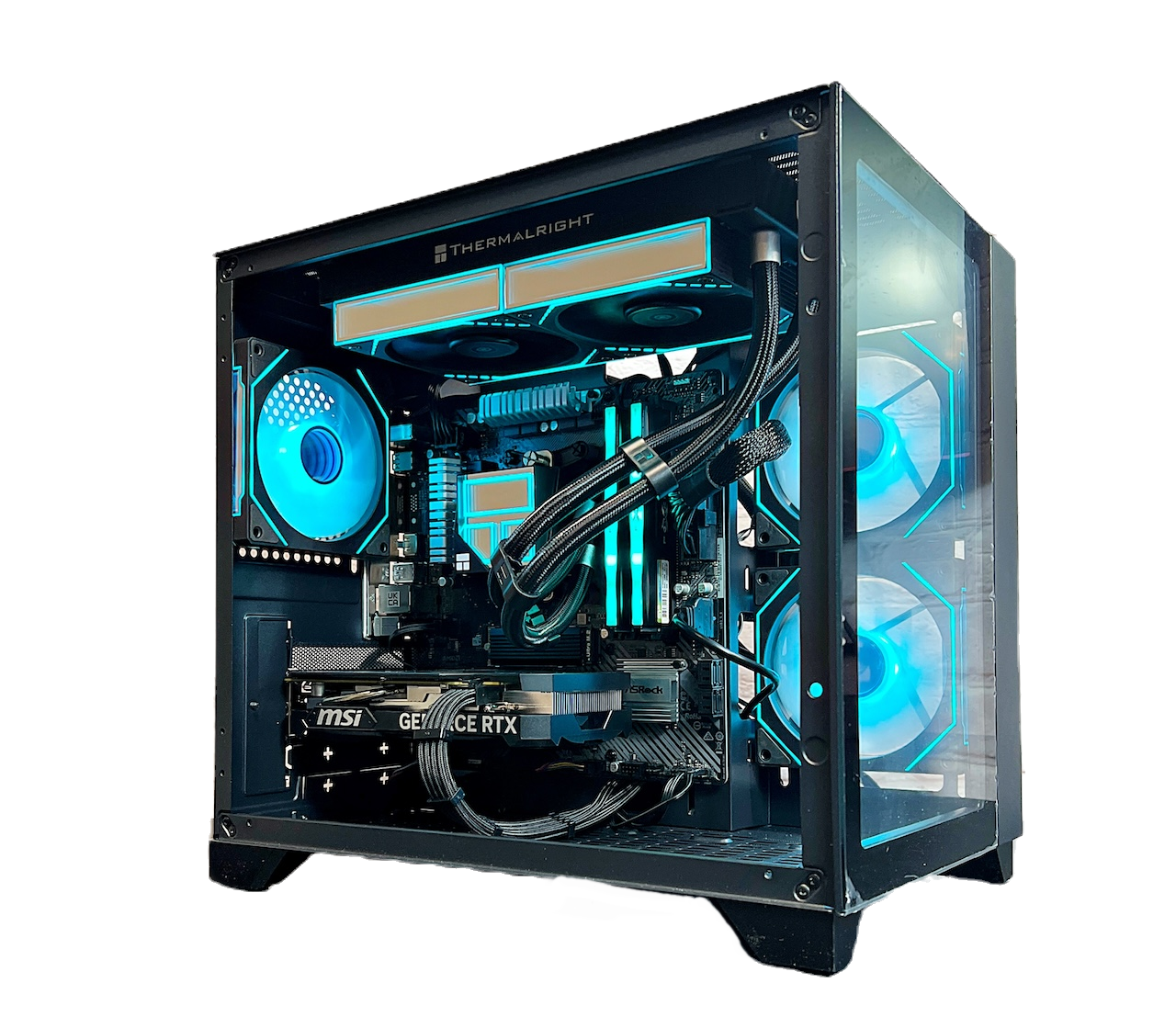 Liquid Cooled RTX 4060 Ryzen 5 5500 16GB RAM 1TB M.2 Gaming PC