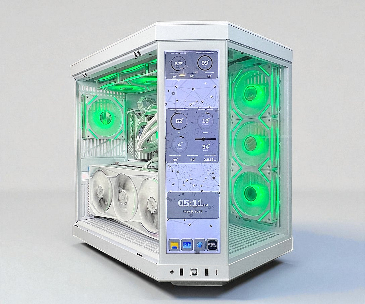 RTX 5090 MASTER ICE 9800X3D 64GB DDR5 2TB M.2 WIFI 7 HYTE Y70 TOUCH INFINITE