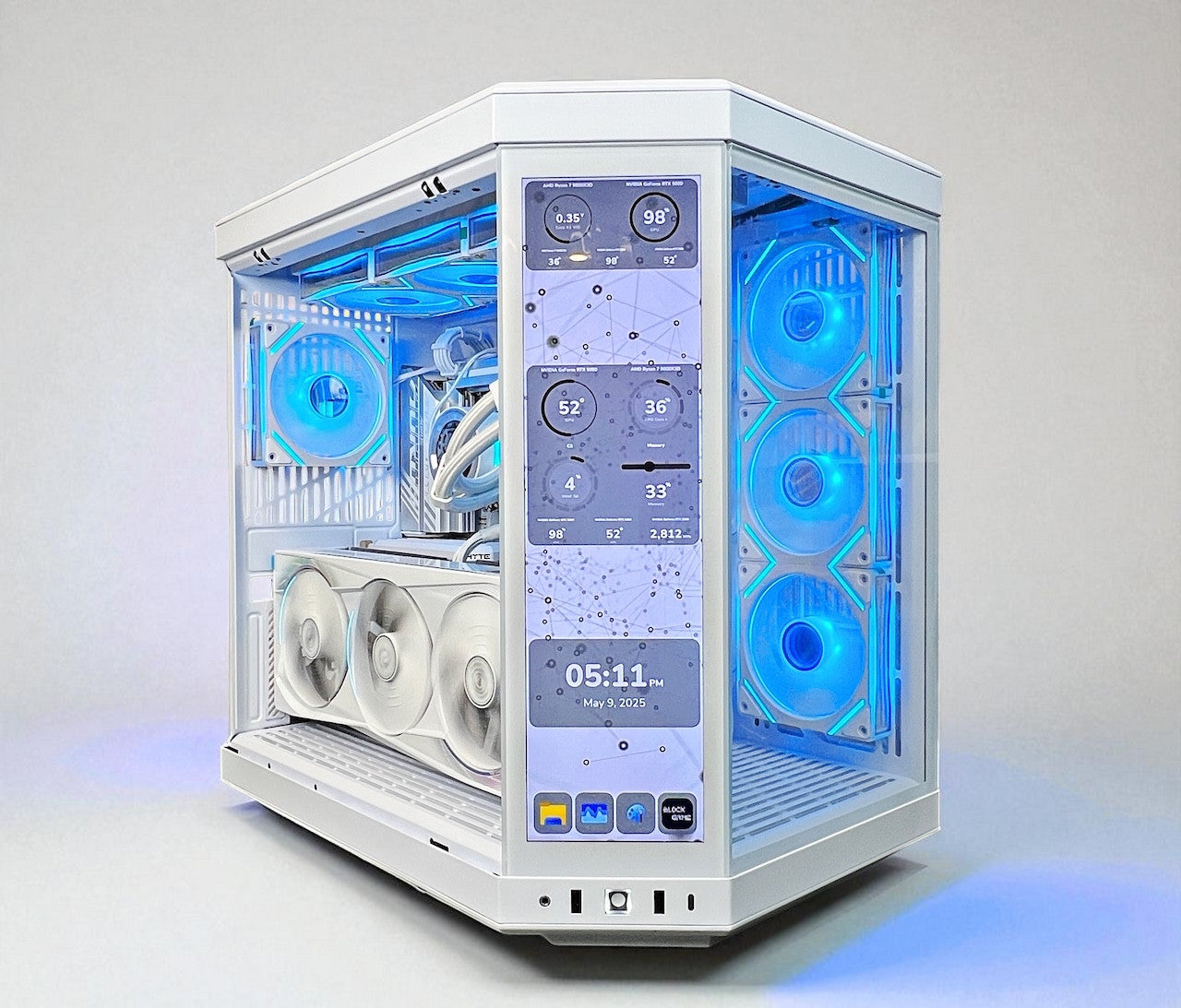 RTX 5090 MASTER ICE 9800X3D 64GB DDR5 2TB M.2 WIFI 7 HYTE Y70 TOUCH INFINITE