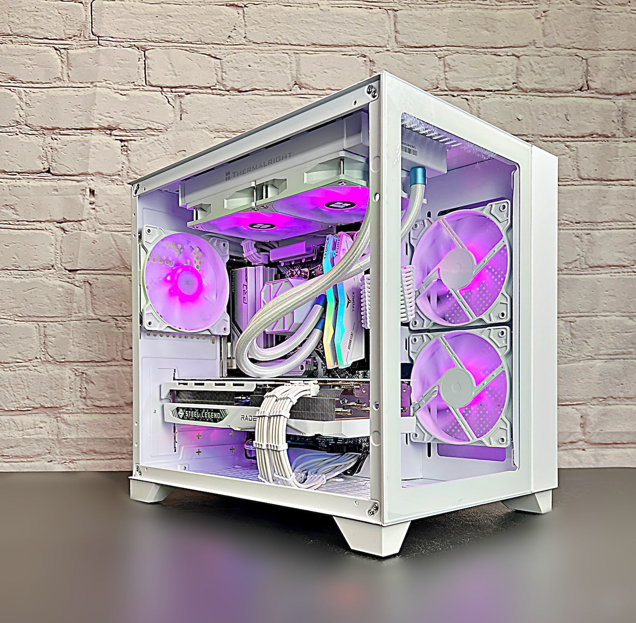 Liquid Cooled Ryzen 5 7500F RX 7800 XT 32GB DDR5 RAM 1TB M.2 WIFI 6E Win 11 Gami