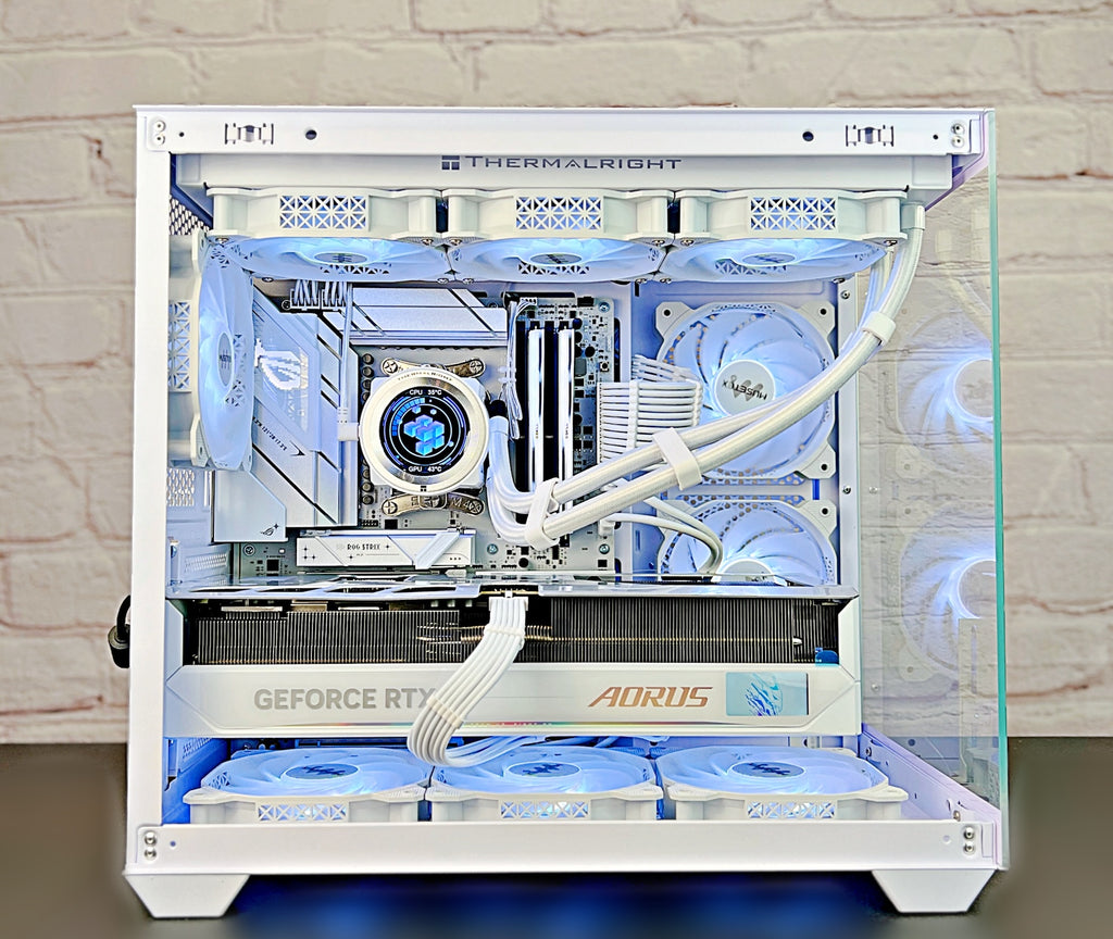 RTX 5090 AORUS MASTER Ryzen 9800X3D 64GB DDR5 4TB M.2 WIFI 7 Liquid Cooled Gaming Gaming PC