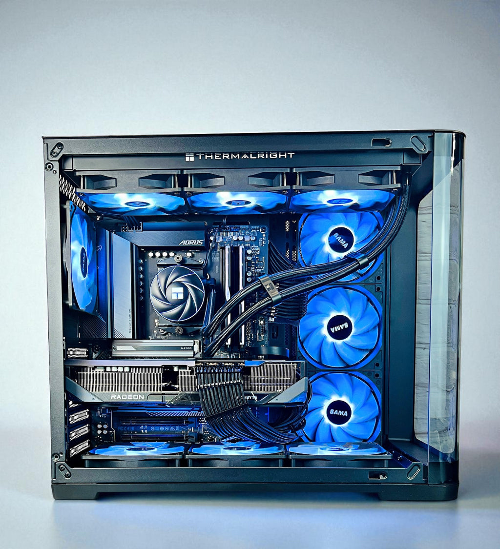 RX 9070 XT Ryzen 7700X 32GB DDR5 2TB M.2 Win 11 Pro Gaming PC