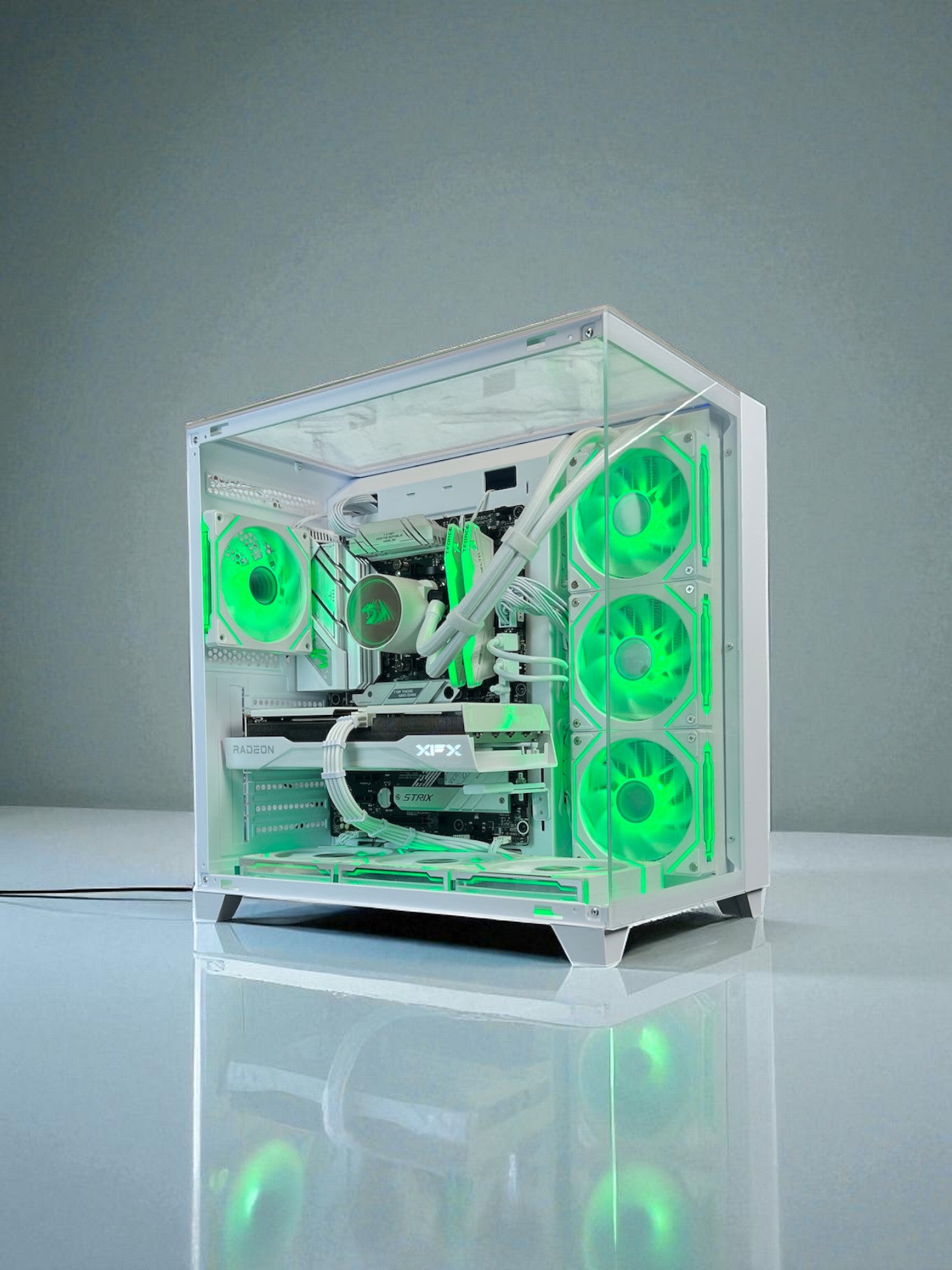 Liquid Cooled AMD RX 9060 XT 16GB Ryzen 5 8400F 16GB DDR5 1 TB M.2 Gaming PC
