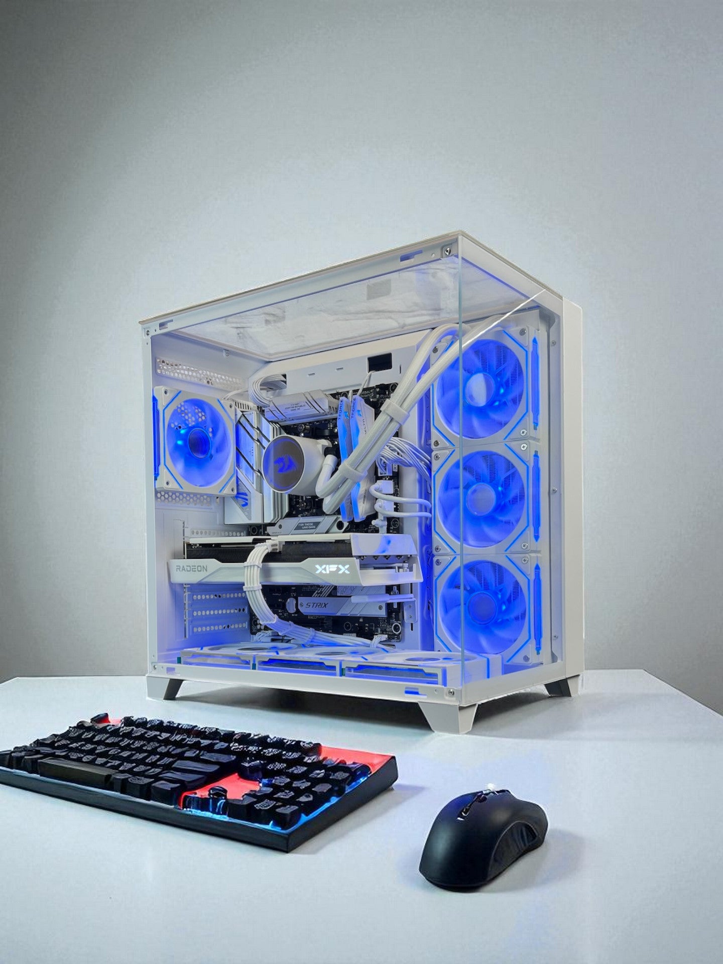 Liquid Cooled AMD RX 9060 XT 16GB Ryzen 5 8400F 16GB DDR5 1 TB M.2 Gaming PC