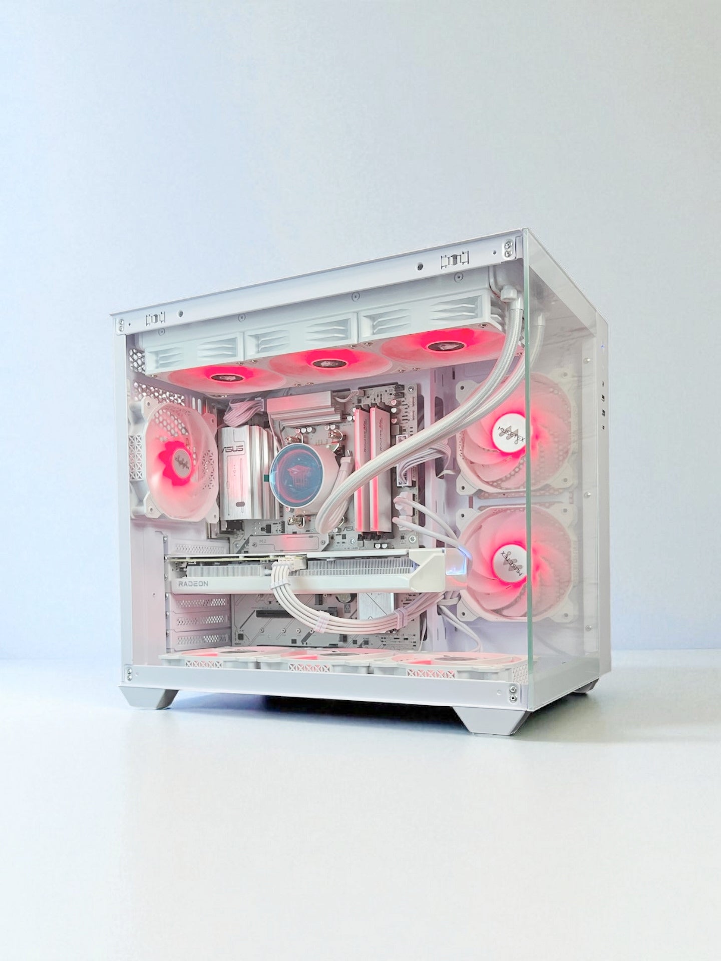 Liquid Cooled AMD RX 9060 XT 16GB Ryzen 5 8400F 16GB DDR5 1 TB M.2 Gaming PC)