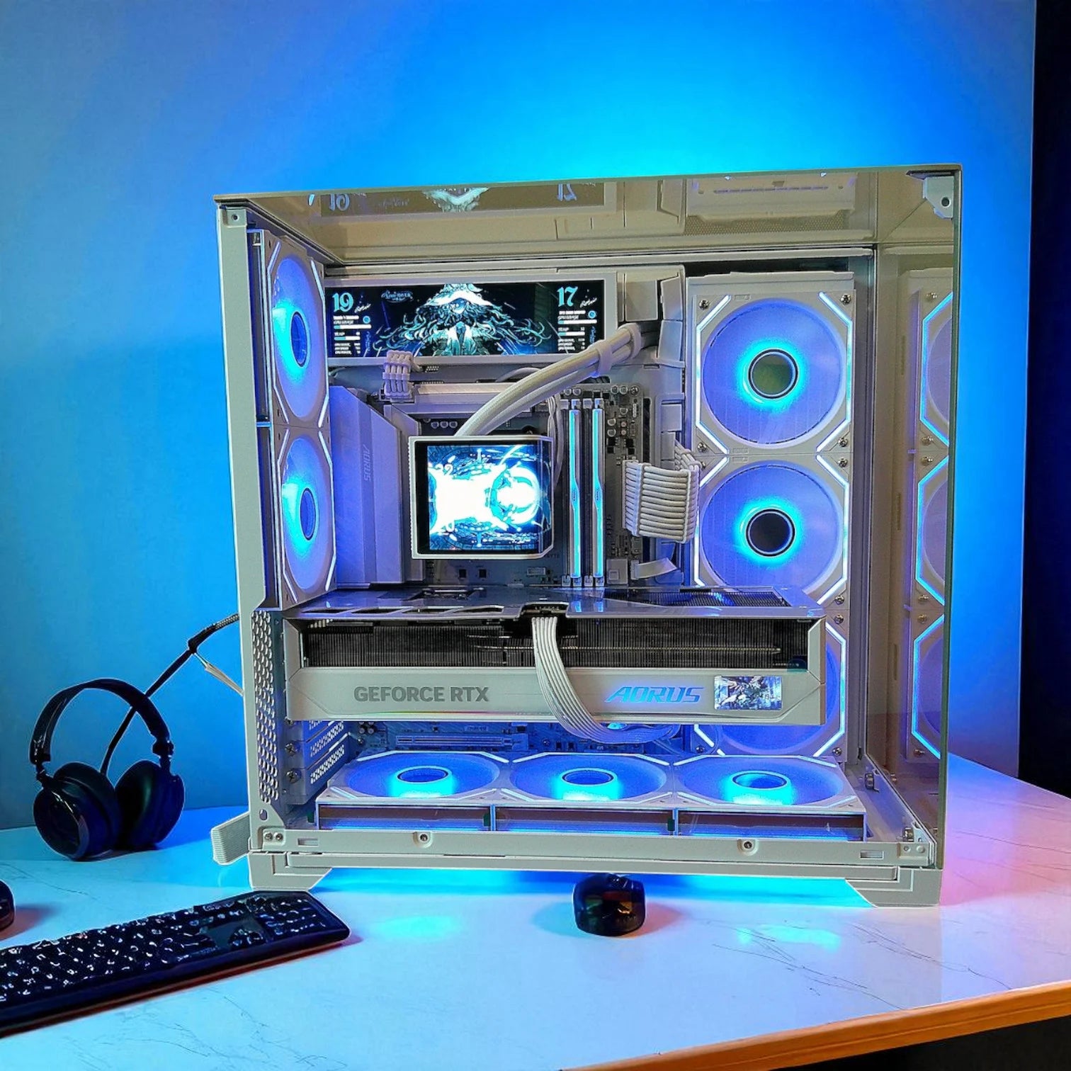 🦎 The Chameleon 🦎 RTX 5080 Master Ice Ryzen 9800X3D 32GB DDR5 2TB M.2 Win 11 Pro